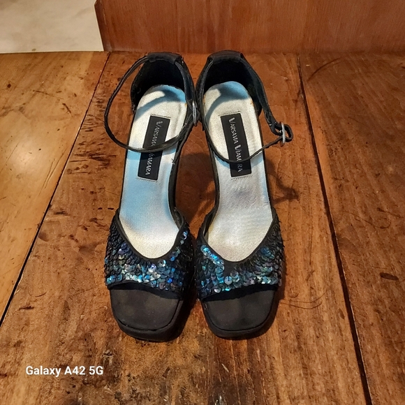 Vintage sequined heels - Picture 8 of 8